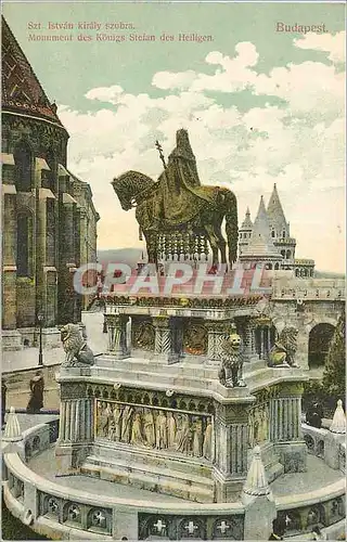 Cartes postales Budapest Monument des Konings Stelan des Heiligera