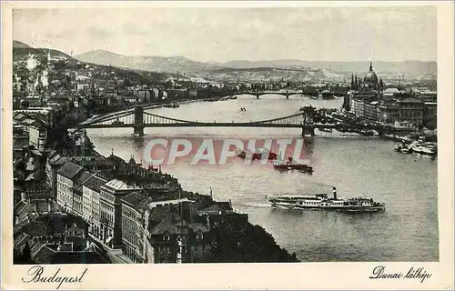 Cartes postales Budapest Dumai Lathip Vue general du Danube