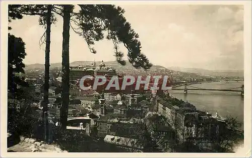 Ansichtskarte AK Budapest Vue du mont St Gerard