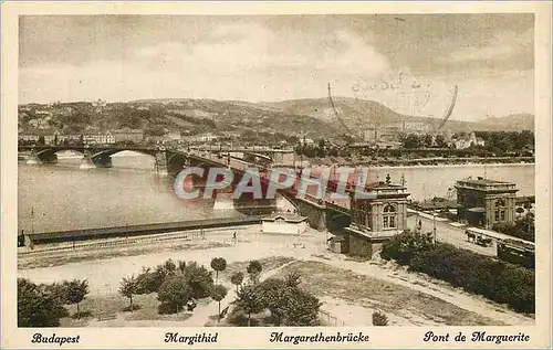 Cartes postales Budapest Pont de Marguerite