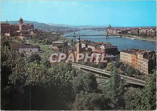 Moderne Karte Budapest View