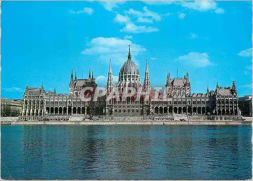 Moderne Karte Budapest parliament (19th c)