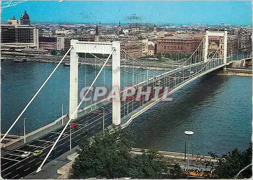 Moderne Karte Budapest elisabeth bridge