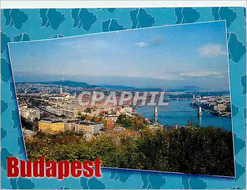 Moderne Karte Budapest view