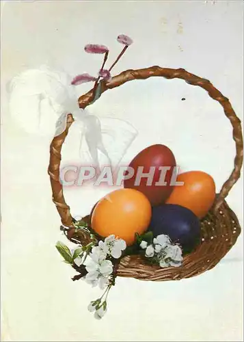 Moderne Karte Happy easter holidays