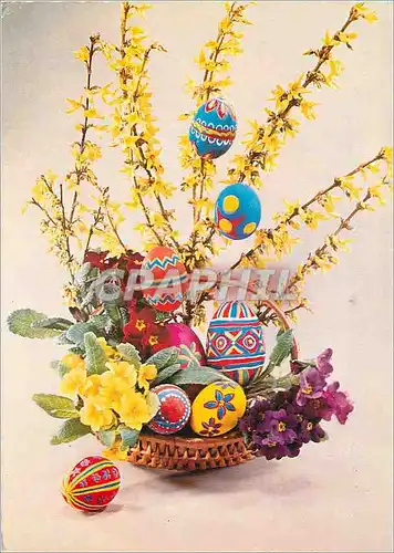 Moderne Karte Happy easter holidays