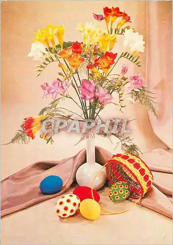 Moderne Karte Happy easter holidays