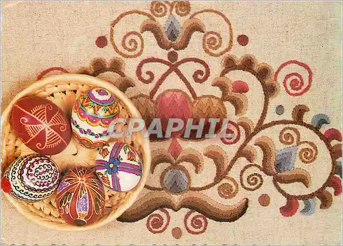 Moderne Karte Happy easter holidays