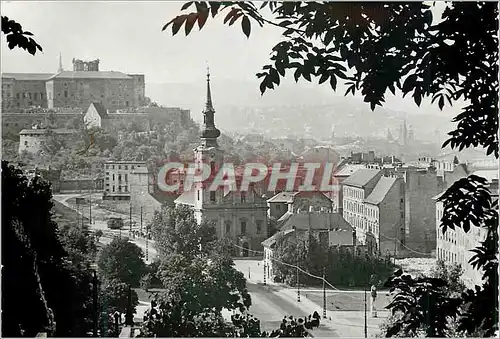 Moderne Karte Budapest view of buda