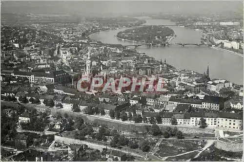 Moderne Karte Budapest view of buda