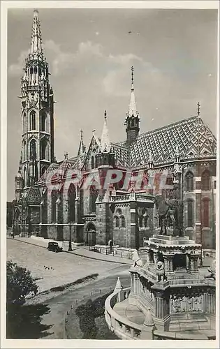 Cartes postales moderne Budapest l'eglise de couronement de budavar