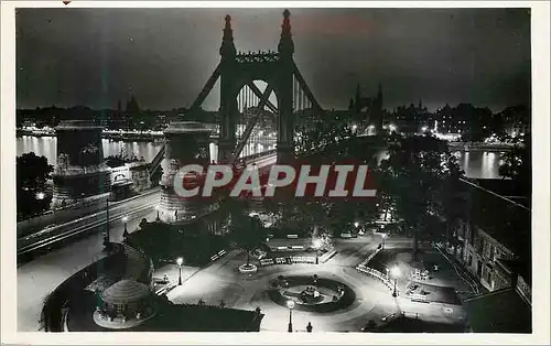 Cartes postales moderne Budapest pont elisabeth nuitament