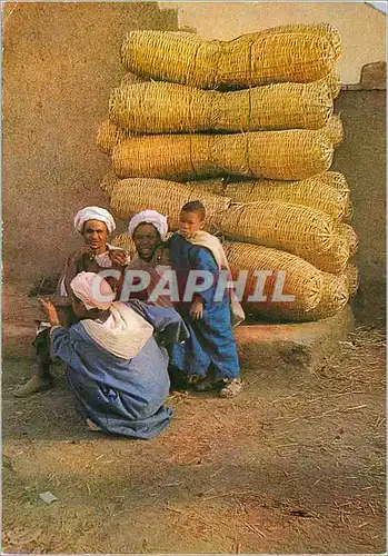 Cartes postales moderne la cote occidentale d'afrique hommes auc couffins Ifini
