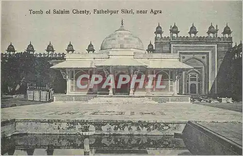 Moderne Karte Agra tomb of salaim chesty fathehpur sikri near agra