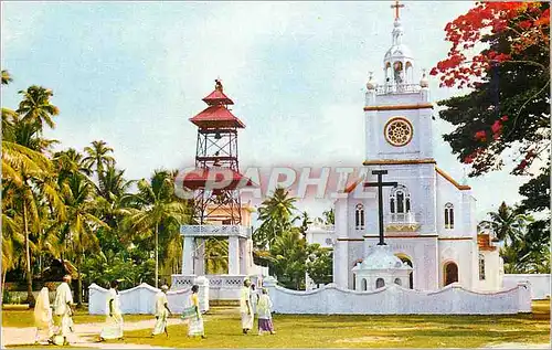 Moderne Karte St mary's church vellapadam island