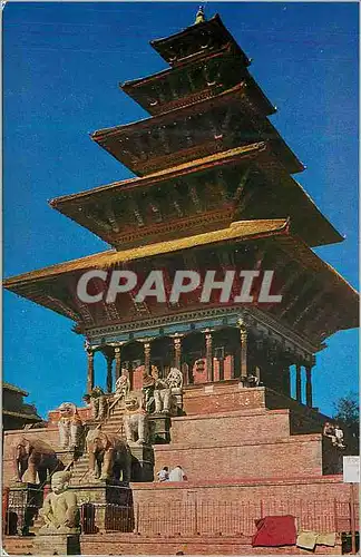 Cartes postales moderne Nyalapola temple bhaktapur