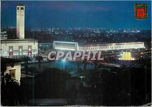 Cartes postales moderne Casablanca fontaine liminouse et musicale place des nations unies