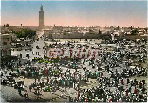 Moderne Karte Scenes et types du maroc