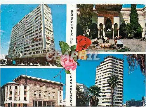 Moderne Karte Casablanca souvenir