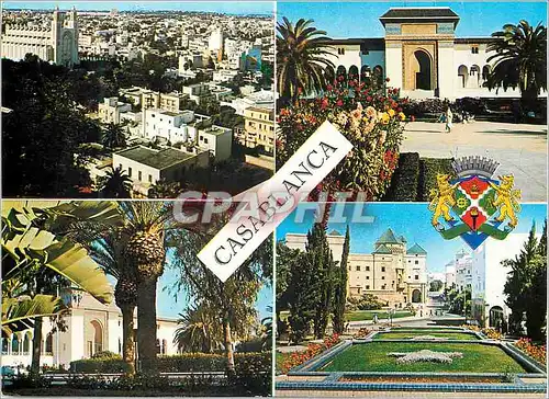 Moderne Karte Casablanca morocco souvenir