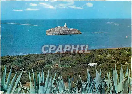 Cartes postales moderne El hoceima club mediteraneen et ile alhuce mas