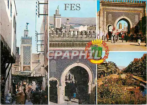 Moderne Karte Fes souvenir morocco