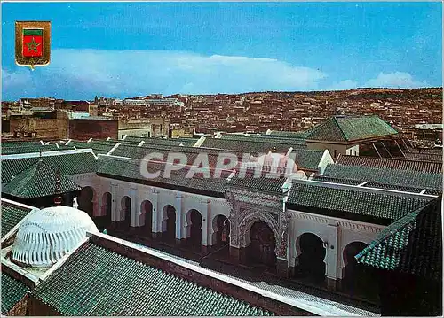 Moderne Karte Fes mosquee la karaouyine et la medina