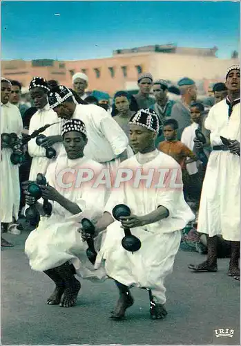 Cartes postales moderne Scenes et types du maroc danseurs g'naouna