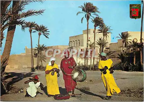 Moderne Karte Maroc typique musicien