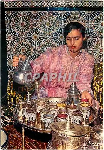 Cartes postales moderne Ceremonial du the au maroc