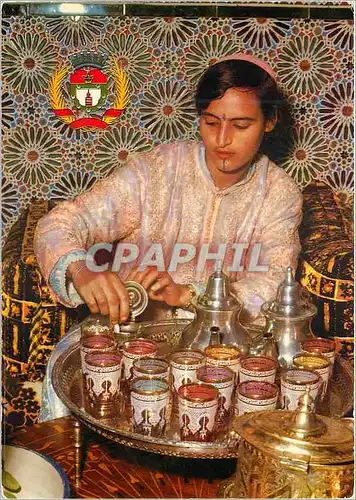 Cartes postales moderne Ceremonial du the au maroc