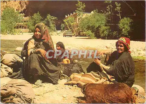 Moderne Karte Maroc typique femme du sud