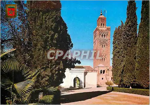 Cartes postales moderne Marrakech entree de la mosquee le koutoubia