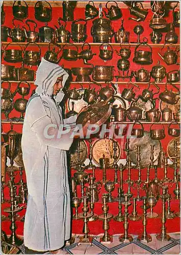 Cartes postales moderne Marrakech artisan du cuivre