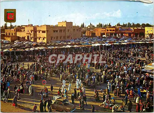 Moderne Karte Marrakech place djemaa el fna