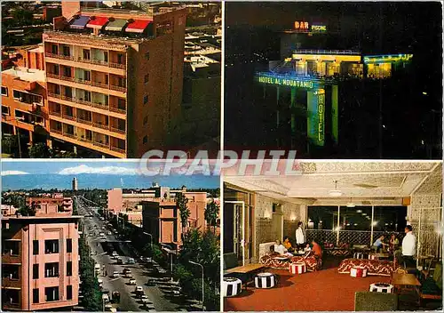 Cartes postales moderne Marrakech gueliz le maroc pittoresque hotel el mouaiamid Avenue Mohammed V
