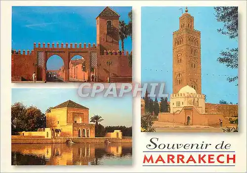 Moderne Karte Marrakech souvenir