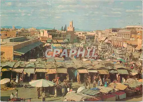 Moderne Karte Marrakech place jamaa el fna