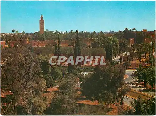 Moderne Karte Marrakech vue generale