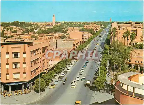 Cartes postales moderne Marrakech l'avenue mohammed V