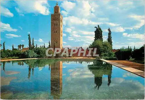 Cartes postales moderne Marrakech le minaret de la koutoubia (XII s)