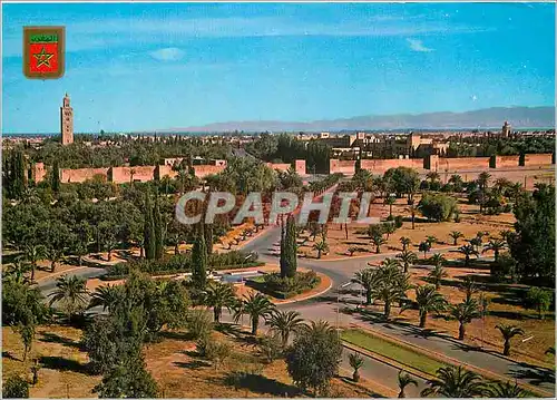 Moderne Karte Marrakech rond point du casino et bab jdid