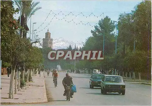 Moderne Karte Marrakech avenue mohammed V