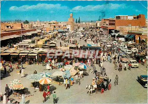 Moderne Karte Marrakech Place Djamaa Lafnaa Marrakech