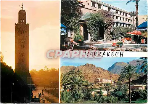 Cartes postales moderne Marrakech Coucher de soleil sur la Koutoubia