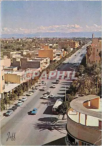 Moderne Karte Marrakech Avenue Mohammed V