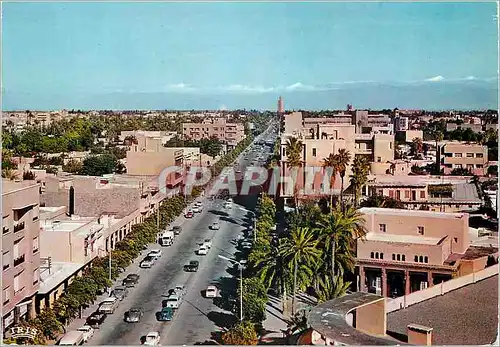 Moderne Karte Marrakech Vue generale de l'avenue Mohammed V