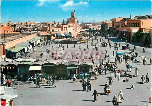 Moderne Karte Marrakech La Place Djemaa El Fna