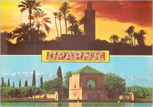 Moderne Karte Marrakech Souvenir