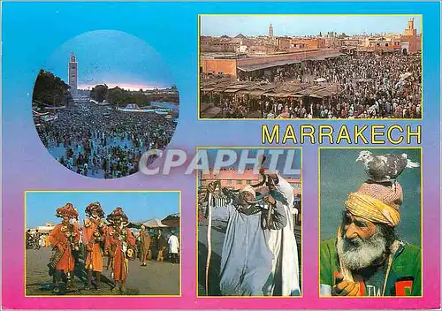 Cartes postales moderne Marrakech L'inoubliable place Djemaa El Fna
